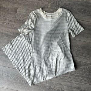 A New Day Women’s S Long Maxi Dress White/Black Striped Cotton Modal Spandex